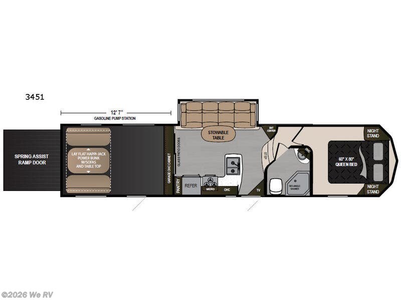 2017 Dutchmen Triton 3451 - Used Toy Hauler For Sale by We RV in Hemet, California features Slideout