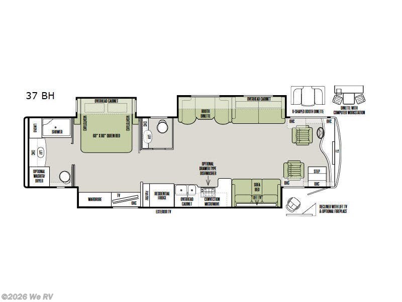 2018 Tiffin Phaeton 37 BH - Used Class A For Sale by We RV in Hemet, California features Slideout