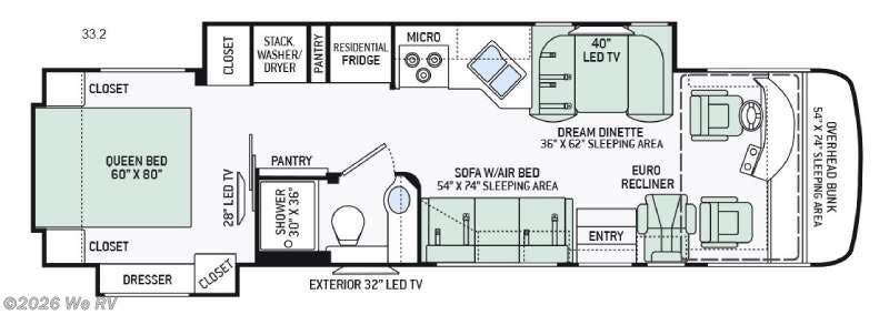 2016 Thor Motor Coach Palazzo 33.2 - Used Class A For Sale by We RV in Hemet, California features Slideout