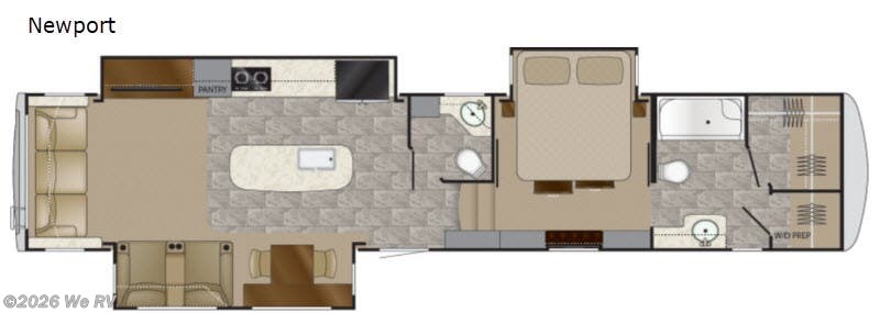 2018 Heartland Landmark 365 Newport - Used Fifth Wheel For Sale by We RV in Hemet, California features Slideout