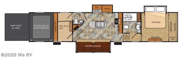 2015 Forest River Vengeance Touring Edition 38L12 - Used Toy Hauler For Sale by We RV in Hemet, California features Slideout