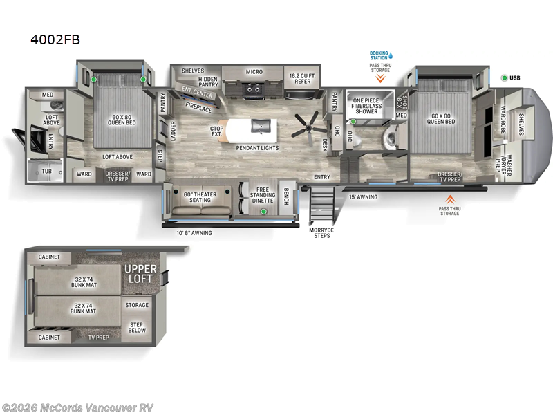 2026 Forest River Sierra 4002FB - New Fifth Wheel For Sale by McCords Vancouver RV in Battle Ground, Washington features Slideout