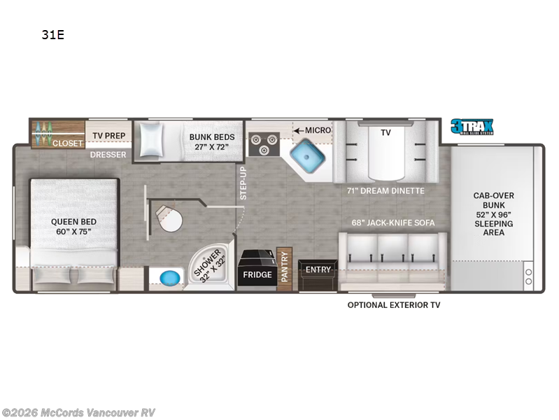 2026 Thor Motor Coach Chateau 31E - New Class C For Sale by McCords Vancouver RV in Battle Ground, Washington features Slideout