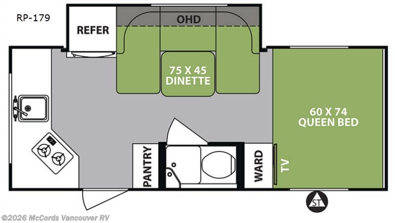 2018 Forest River R Pod RP-178 - Used Travel Trailer For Sale by McCords Vancouver RV in Battle Ground, Washington features Slideout