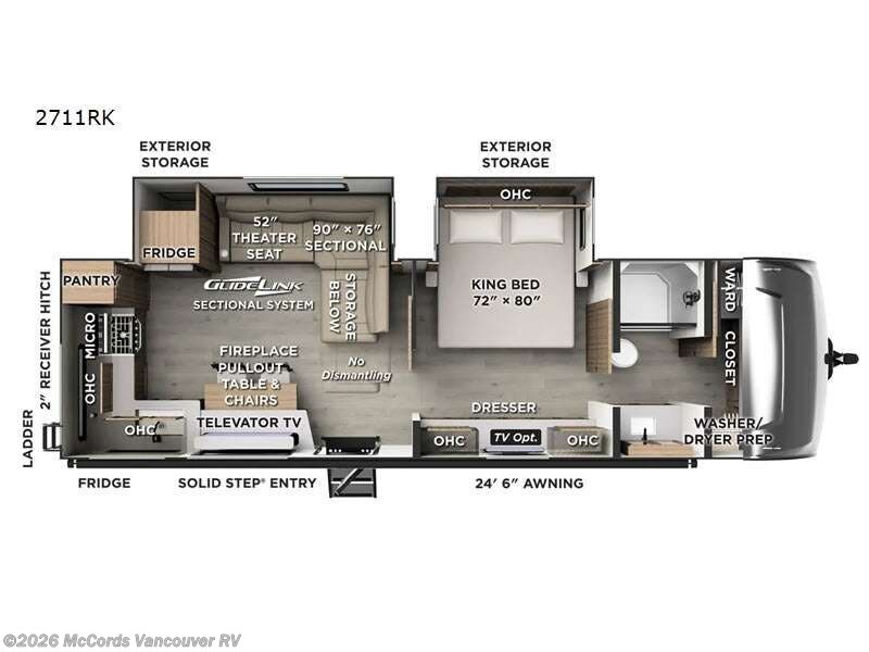 2027 Forest River Rockwood Ultra Lite 2711RK - New Travel Trailer For Sale by McCords Vancouver RV in Battle Ground, Washington features Slideout