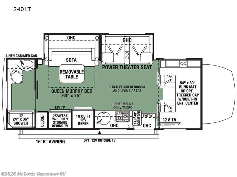 2022 Forest River Forester MBS 2401T - Used Class C For Sale by McCords Vancouver RV in Battle Ground, Washington features Slideout