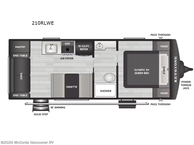 2027 Keystone Hideout 210RLWE - New Travel Trailer For Sale by McCords Vancouver RV in Battle Ground, Washington