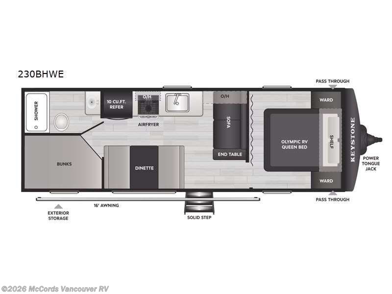 2027 Keystone Hideout 230BHWE - New Travel Trailer For Sale by McCords Vancouver RV in Battle Ground, Washington