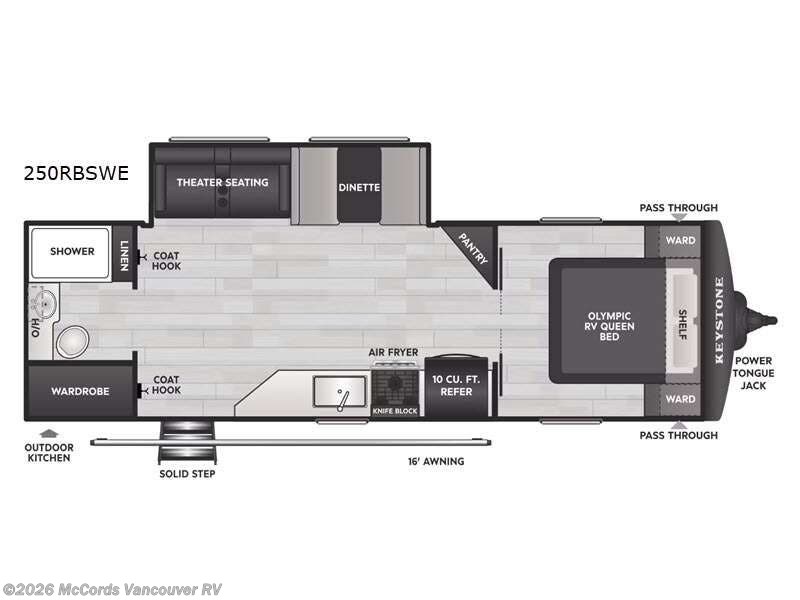 2027 Keystone Hideout 250RBSWE - New Travel Trailer For Sale by McCords Vancouver RV in Battle Ground, Washington features Slideout