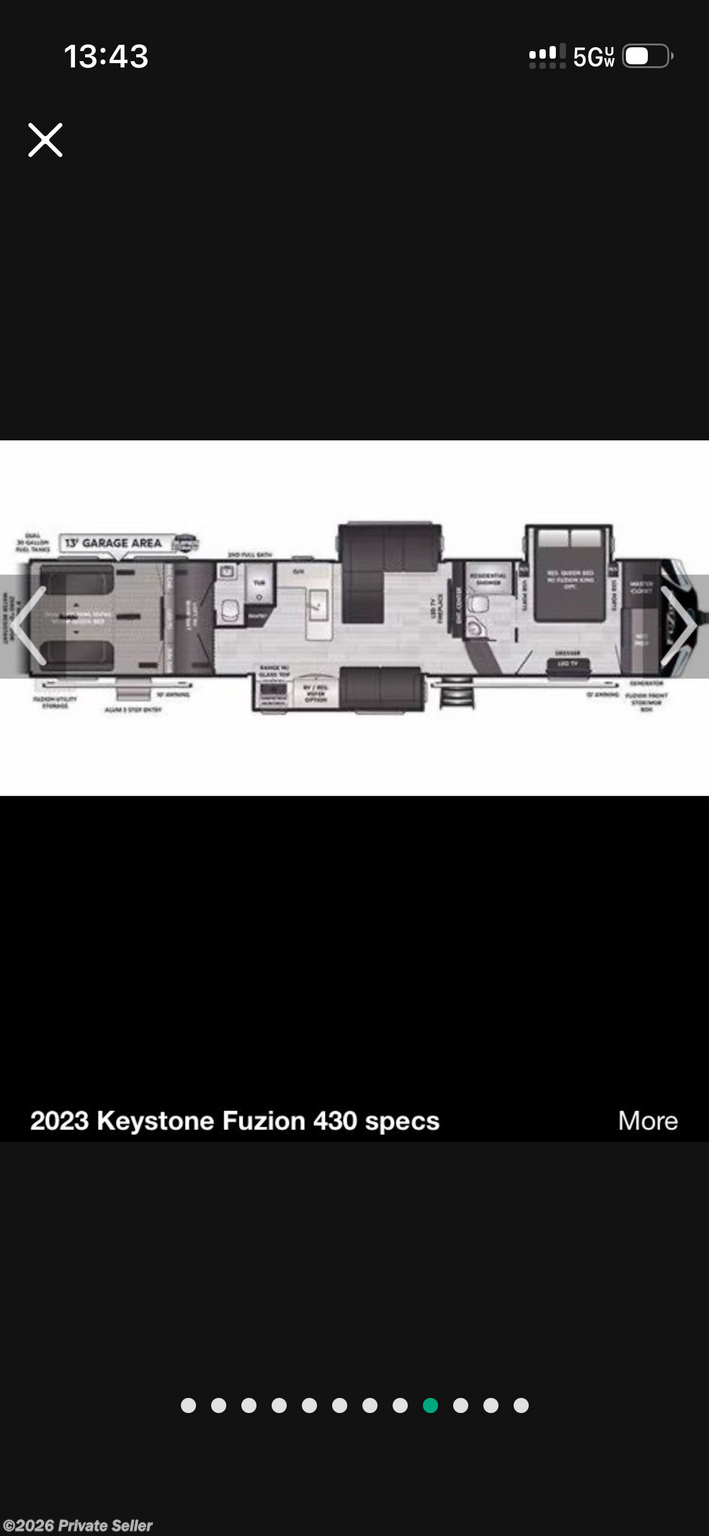 Used 2023 Keystone Fuzion 430 available in Parrish, Florida