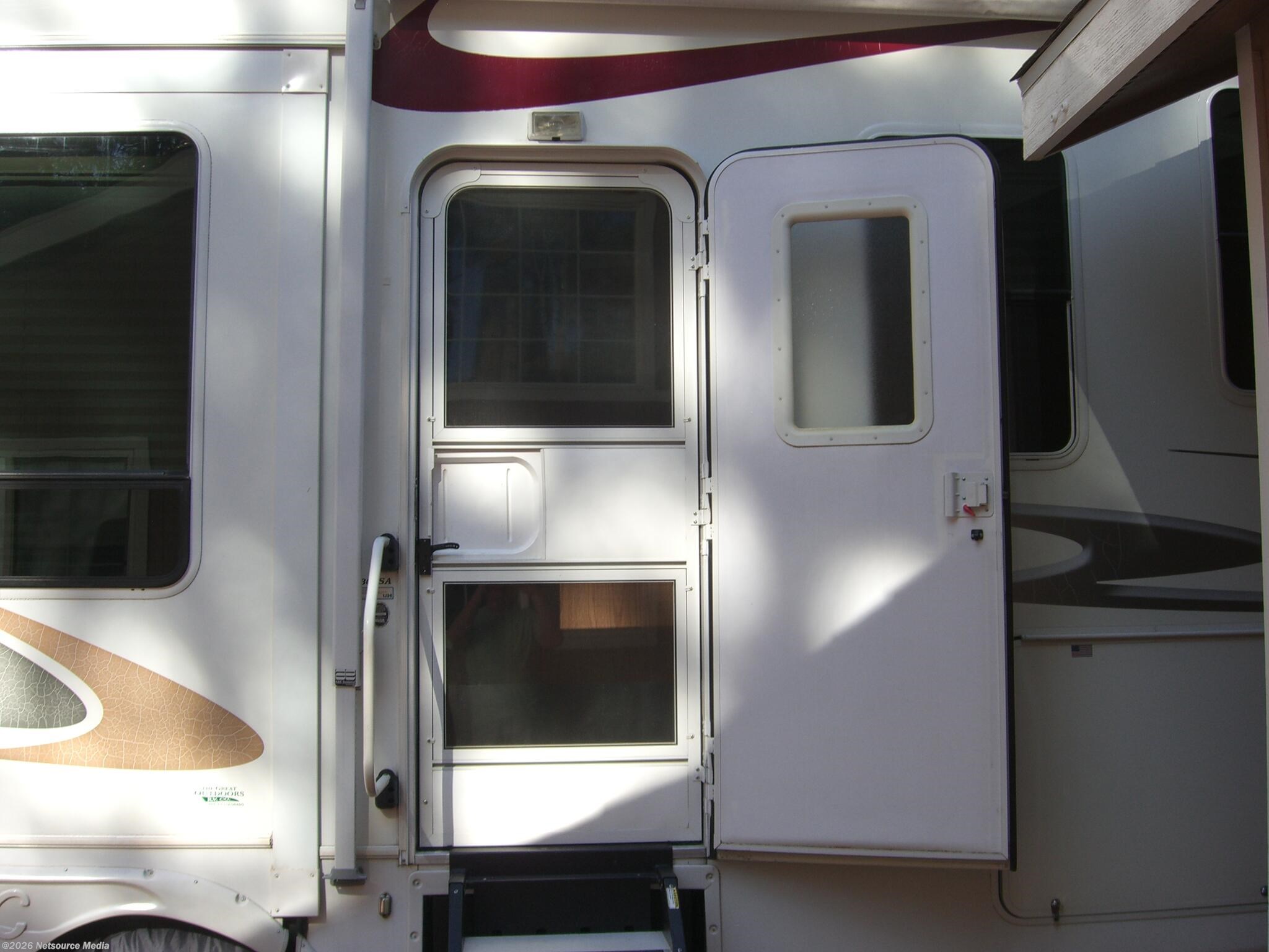 Used 2008 Forest River Cedar Creek Silverback King bed, large living area available in Flagstaff, Arizona