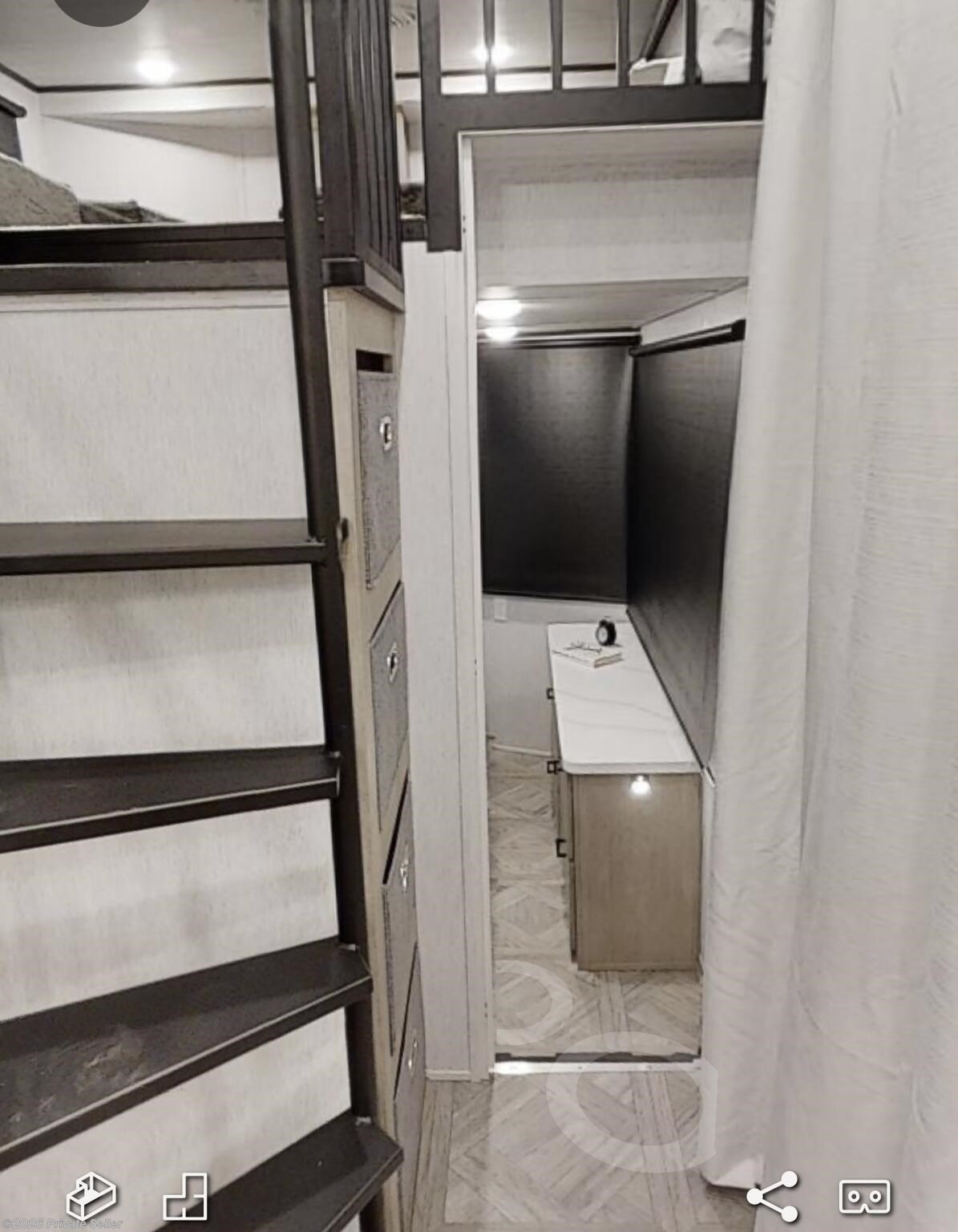 Walking in to the unit facing the master bed room 