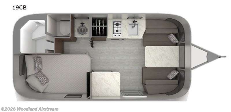 2021 Airstream Caravel 19CB - Used Travel Trailer For Sale by Woodland Airstream in Lebanon, Indiana