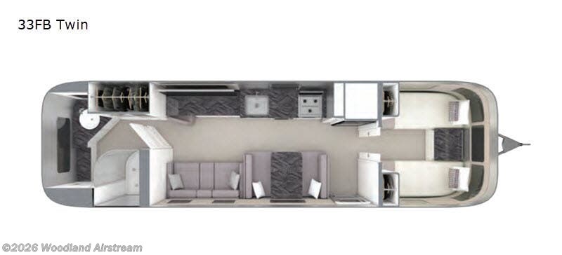 2021 Airstream Classic 33FB Twin - Used Travel Trailer For Sale by Woodland Airstream in Clarkston, Michigan