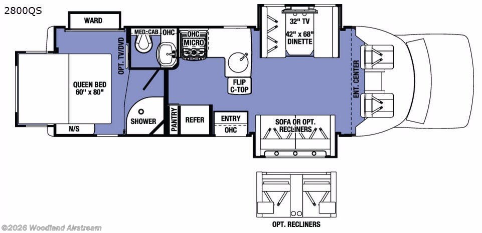 2017 Forest River Sunseeker Grand Touring Series 2800QS - Used Class C For Sale by Woodland Airstream in Georgetown, Kentucky features Slideout
