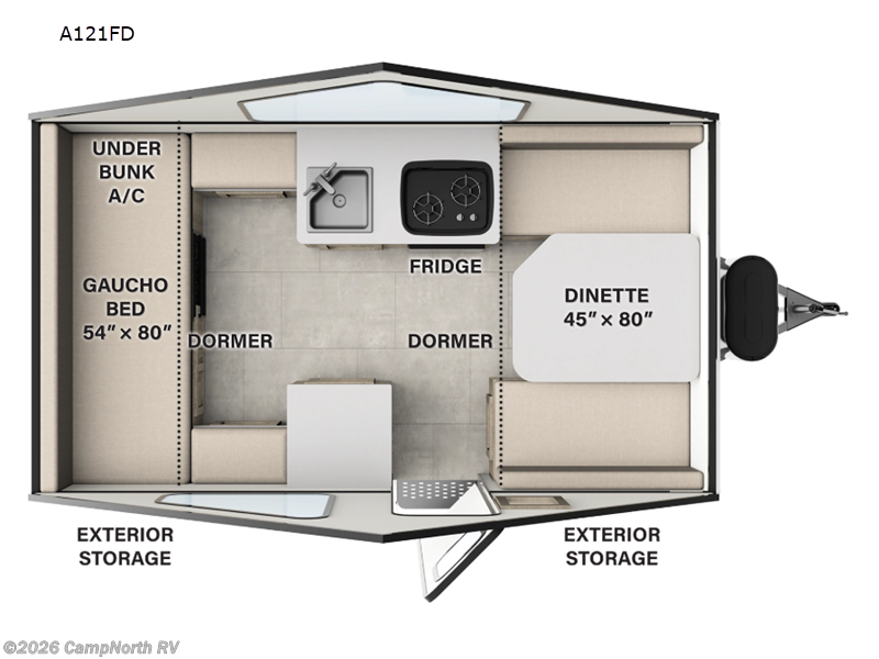 2026 Forest River Rockwood Hardside Series A121FD - New Popup For Sale by CampNorth RV in Schoolcraft, Michigan