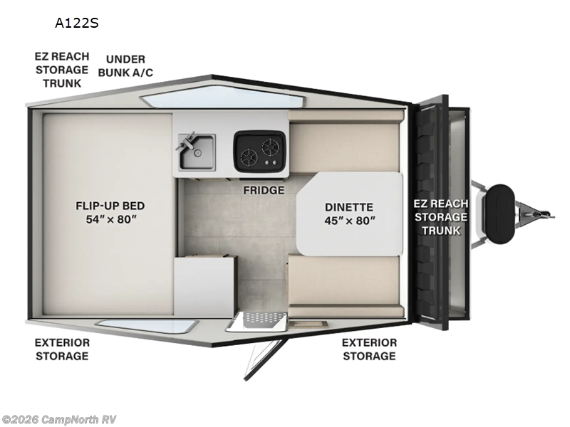 2026 Forest River Rockwood Hardside Series A122S - New Popup For Sale by CampNorth RV in Schoolcraft, Michigan