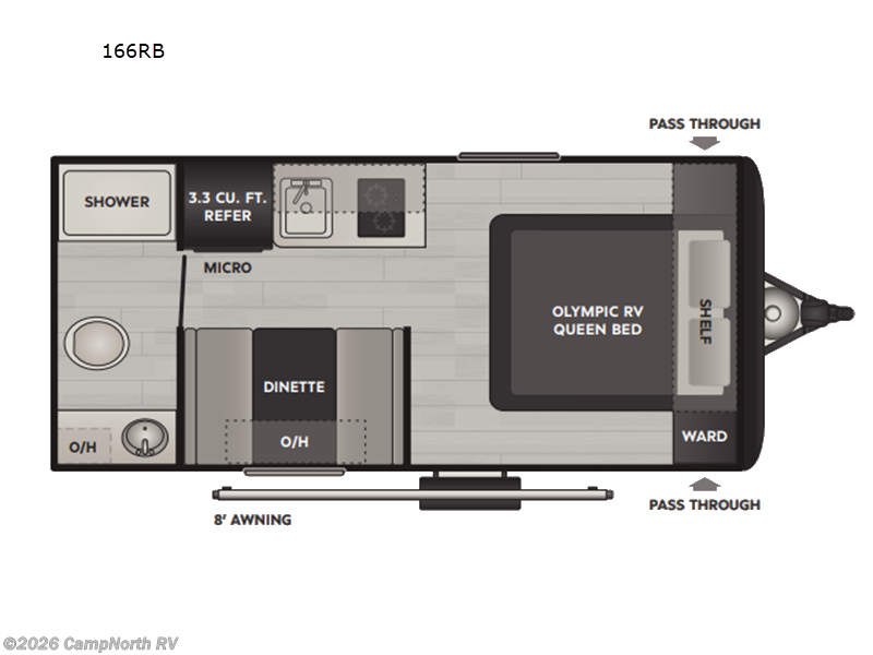 2026 Keystone Hideout 166RB - New Travel Trailer For Sale by CampNorth RV in Schoolcraft, Michigan