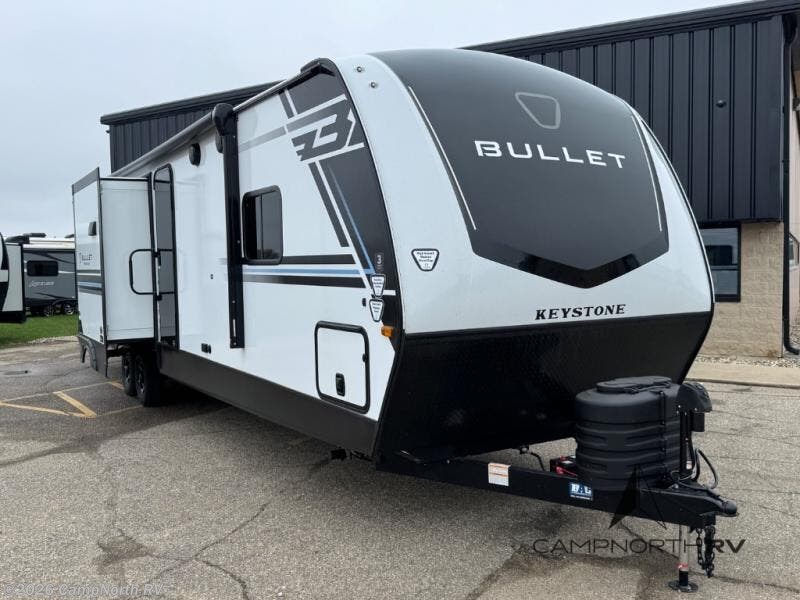 2026 Bullet Premium 330BKQ by Keystone from CampNorth RV in Schoolcraft, Michigan