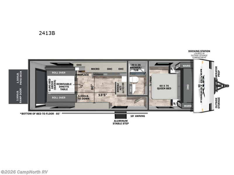 2026 Forest River XLR Boost 2413B - New Toy Hauler For Sale by CampNorth RV in Schoolcraft, Michigan