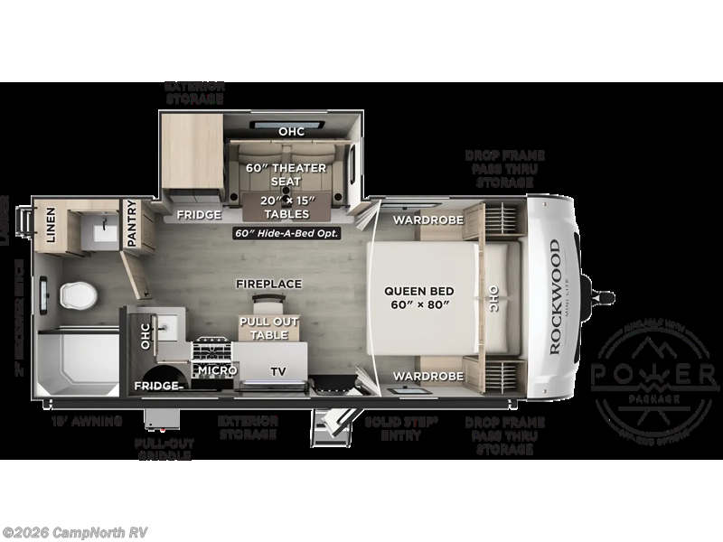 2027 Forest River Rockwood Mini Lite 2213s - New Travel Trailer For Sale by CampNorth RV in Schoolcraft, Michigan