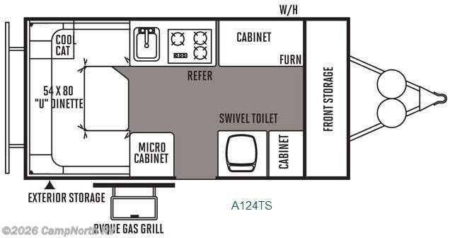 2015 Forest River Rockwood Hard Side Series A124TS - Used Popup For Sale by CampNorth RV in Schoolcraft, Michigan