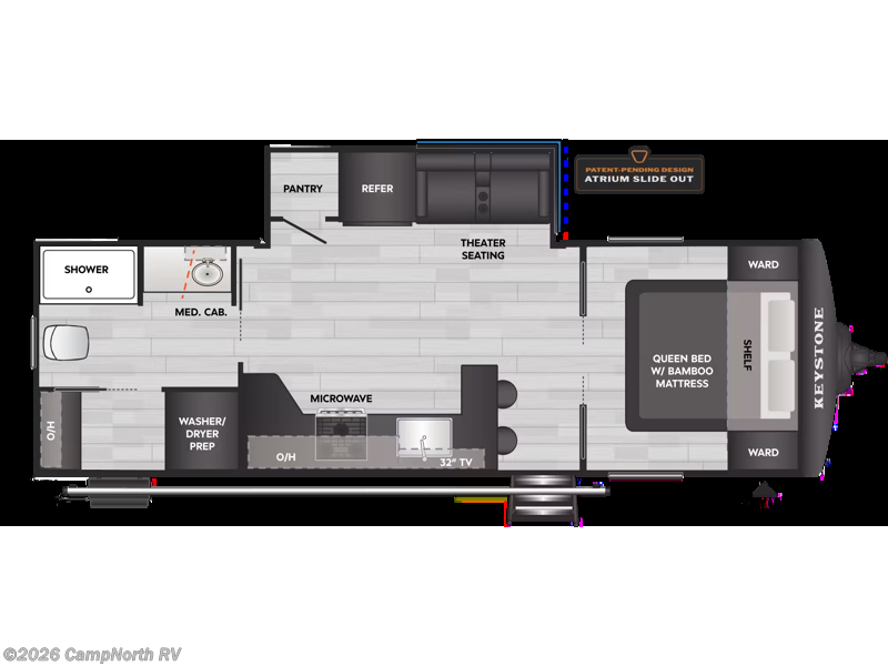 2027 Keystone Walkabout 25MAX - New Travel Trailer For Sale by CampNorth RV in Schoolcraft, Michigan