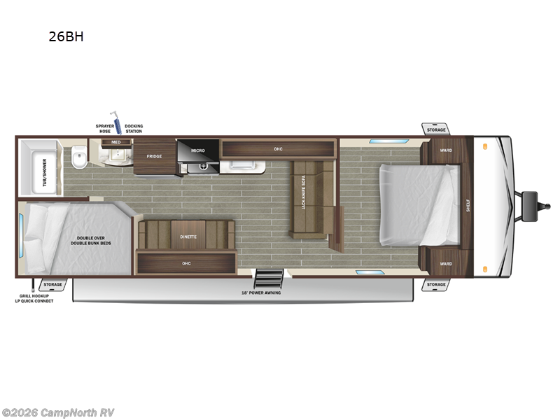 2023 Starcraft Autumn Ridge 26BH - Used Travel Trailer For Sale by CampNorth RV in Schoolcraft, Michigan