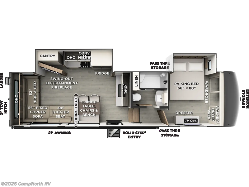 2027 Forest River Rockwood Signature 332SRL - New Fifth Wheel For Sale by CampNorth RV in Schoolcraft, Michigan