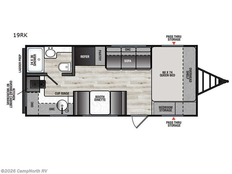 2026 Forest River Viking 4K Series 19RK - Used Travel Trailer For Sale by CampNorth RV in Schoolcraft, Michigan