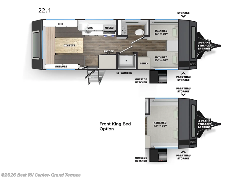 2026 Palomino Pause X 22.4 - New Travel Trailer For Sale by Best RV Center- Grand Terrace in Grand Terrace, California