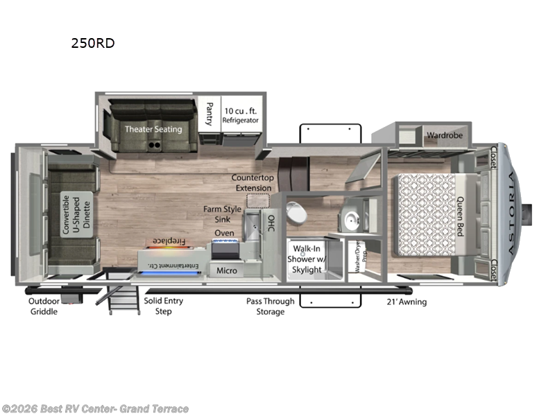 2026 Dutchmen Astoria 250RD - New Fifth Wheel For Sale by Best RV Center- Grand Terrace in Grand Terrace, California features Slideout
