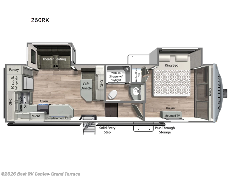 2026 Dutchmen Astoria 260RK - New Fifth Wheel For Sale by Best RV Center- Grand Terrace in Grand Terrace, California features Slideout