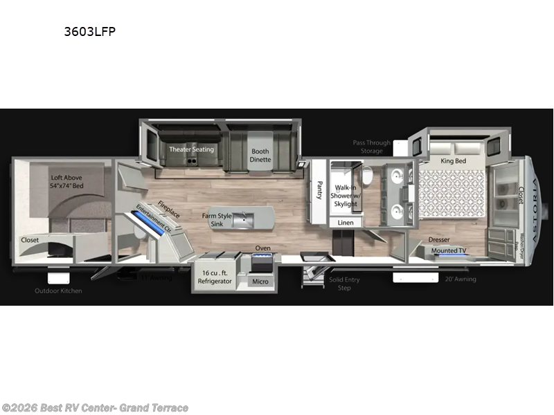 2026 Dutchmen Astoria 3603LFP - New Fifth Wheel For Sale by Best RV Center- Grand Terrace in Grand Terrace, California features Slideout