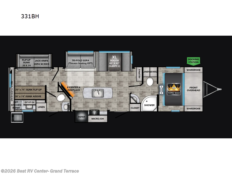 2026 CrossRoads Sunset Trail 331BH - New Travel Trailer For Sale by Best RV Center- Grand Terrace in Grand Terrace, California features Slideout