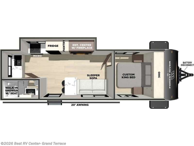 2026 Forest River Vibe 2500CK - New Travel Trailer For Sale by Best RV Center- Grand Terrace in Grand Terrace, California