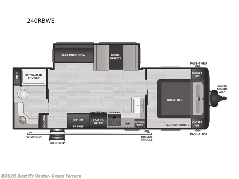 2025 Keystone Springdale Classic 244RBCWE - New Travel Trailer For Sale by Best RV Center- Grand Terrace in Grand Terrace, California features Slideout