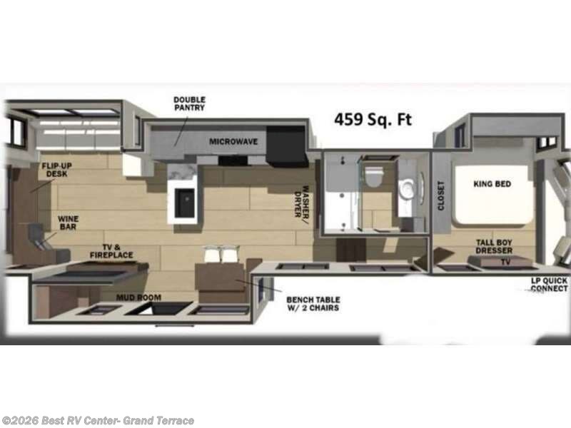2026 Forest River Cedar Creek Cottage 412FWC - New Fifth Wheel For Sale by Best RV Center- Grand Terrace in Grand Terrace, California