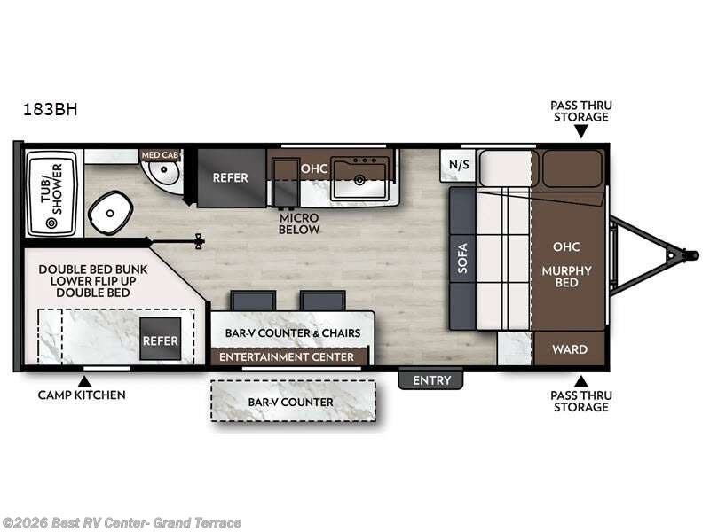 2026 Coachmen Apex Nano 183BH - New Travel Trailer For Sale by Best RV Center- Grand Terrace in Grand Terrace, California