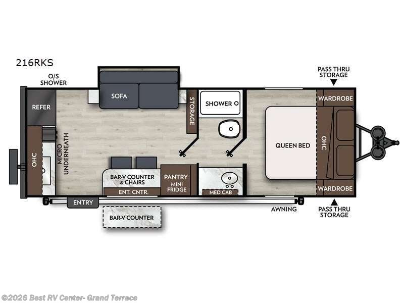 2026 Coachmen Apex Nano 216RKS - New Travel Trailer For Sale by Best RV Center- Grand Terrace in Grand Terrace, California features Slideout