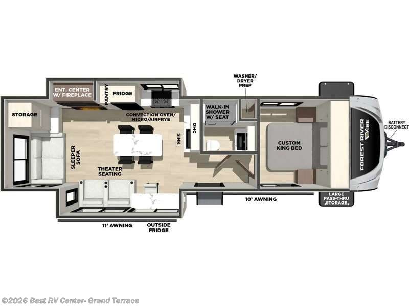 2026 Forest River Vibe 2800RL - New Travel Trailer For Sale by Best RV Center- Grand Terrace in Grand Terrace, California features Slideout