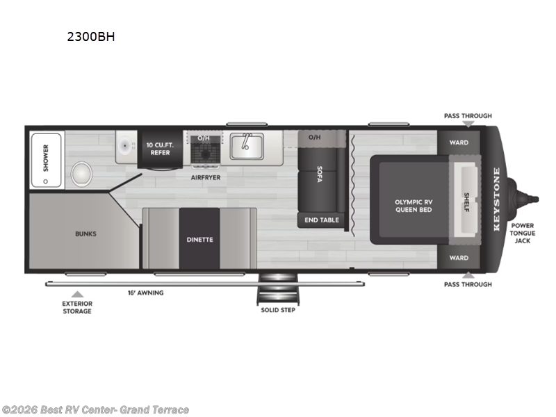 2026 Keystone Springdale 2300BH - New Travel Trailer For Sale by Best RV Center- Grand Terrace in Grand Terrace, California