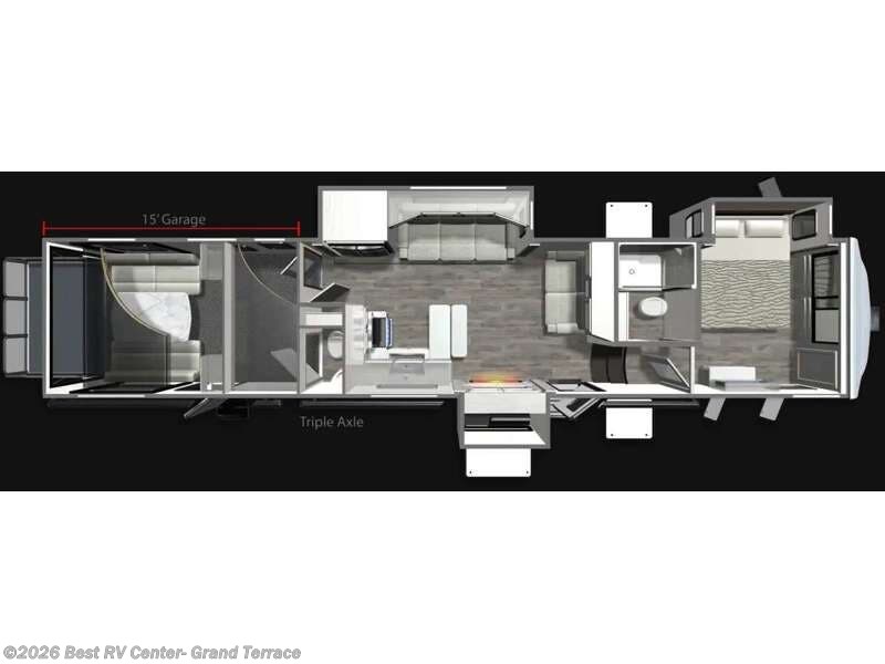 2026 Dutchmen Voltage V-Series 4250 - New Toy Hauler For Sale by Best RV Center- Grand Terrace in Grand Terrace, California