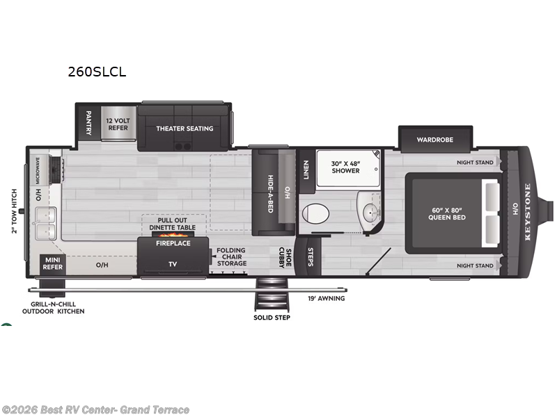 2026 Keystone Arcadia Super Lite 260SLCL - New Fifth Wheel For Sale by Best RV Center- Grand Terrace in Grand Terrace, California features Slideout
