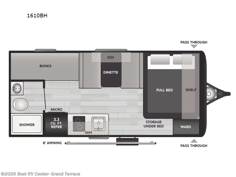 2026 Keystone Springdale Mini 1610BH - New Travel Trailer For Sale by Best RV Center- Grand Terrace in Grand Terrace, California