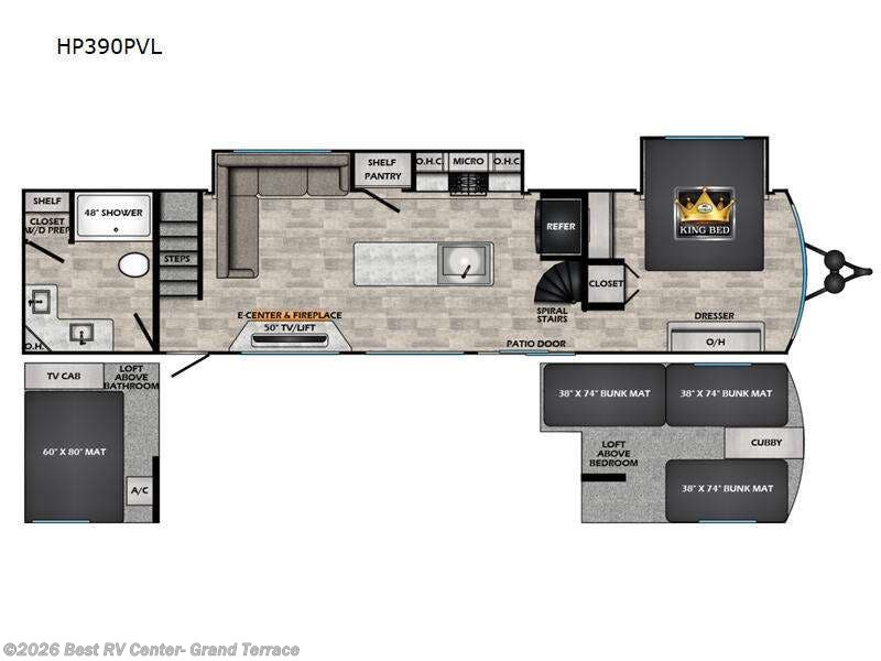 2025 CrossRoads Hampton HP390PVL - New Destination Trailer For Sale by Best RV Center- Grand Terrace in Grand Terrace, California features Slideout