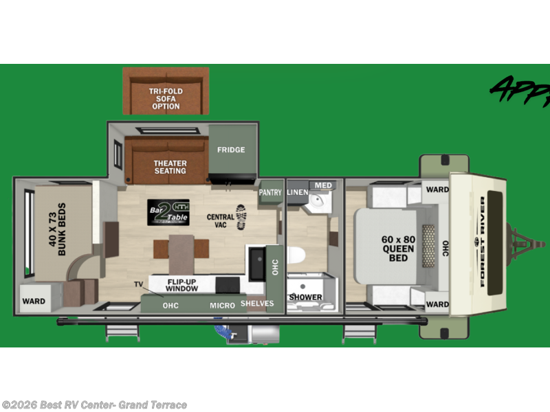 2027 Forest River No Boundaries NB20.0 Beast Mode - New Travel Trailer For Sale by Best RV Center- Grand Terrace in Grand Terrace, California features Slideout