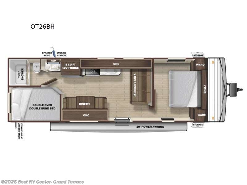 2021 Highland Ridge Open Range Conventional OT26BH - Used Travel Trailer For Sale by Best RV Center- Grand Terrace in Grand Terrace, California