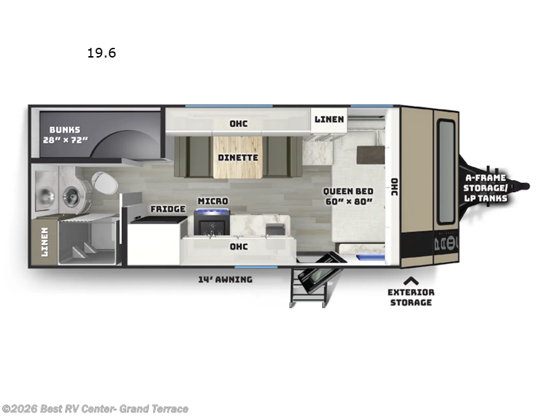 2026 Palomino Pause Reboot Edition 19.6 - AIR RIDE SUSPENSION - New Travel Trailer For Sale by Best RV Center- Grand Terrace in Grand Terrace, California