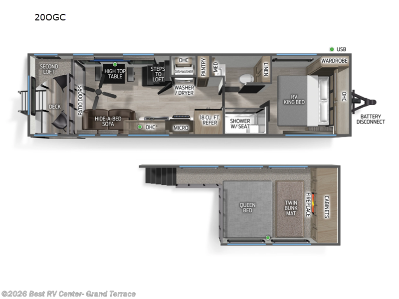2027 Forest River Cascade 20OGC - New Destination Trailer For Sale by Best RV Center- Grand Terrace in Grand Terrace, California
